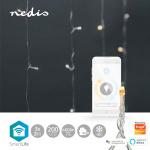 Nedis SmartLife Julbelysning | Ridå | Wi-Fi | Varm till cool vit | 200 LED\'s | 3 m | Android™ / IOS