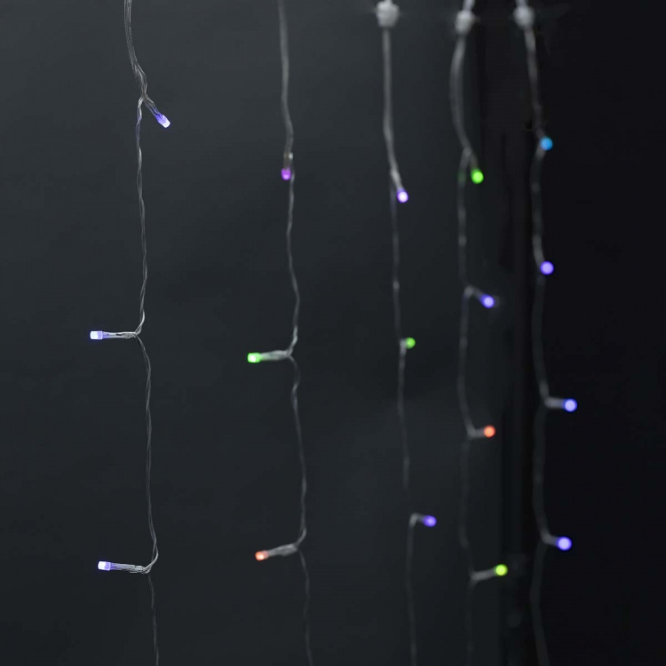 Nedis SmartLife Julbelysning | Ridå | Wi-Fi | RGB | 180 LED\'s | 3 m | Android™ / IOS