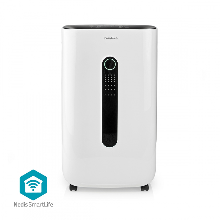 Nedis SmartLife Avfuktare | Wi-Fi | 20 l/Dag | Avfuktning / Kontinuerlig / Torr tvätt / Ventilation | Android™ / IOS | Justerbar hygrostat | 195 m³/h