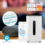 Nedis SmartLife Avfuktare | Wi-Fi | 20 l/Dag | Avfuktning / Kontinuerlig / Torr tvätt / Ventilation | Android™ / IOS | Justerbar hygrostat | 195 m³/h