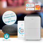 Nedis SmartLife Avfuktare | Wi-Fi | 30 l/Dag | Avfuktning / Kontinuerlig / Torr tvätt / Ventilation | Android™ / IOS | Justerbar hygrostat | 210 m³/h