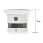 Nedis SmartLife Rökdetektor | Zigbee 3.0 | Batteridriven | Givarlivscykel: 10 år | EN 14604 | Max. batteritid: 60 Månader | 85 dB | Vit | 1 st
