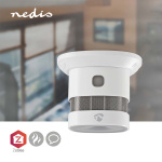 Nedis SmartLife Rökdetektor | Zigbee 3.0 | Batteridriven | Givarlivscykel: 10 år | EN 14604 | Max. batteritid: 60 Månader | 85 dB | Vit | 1 st