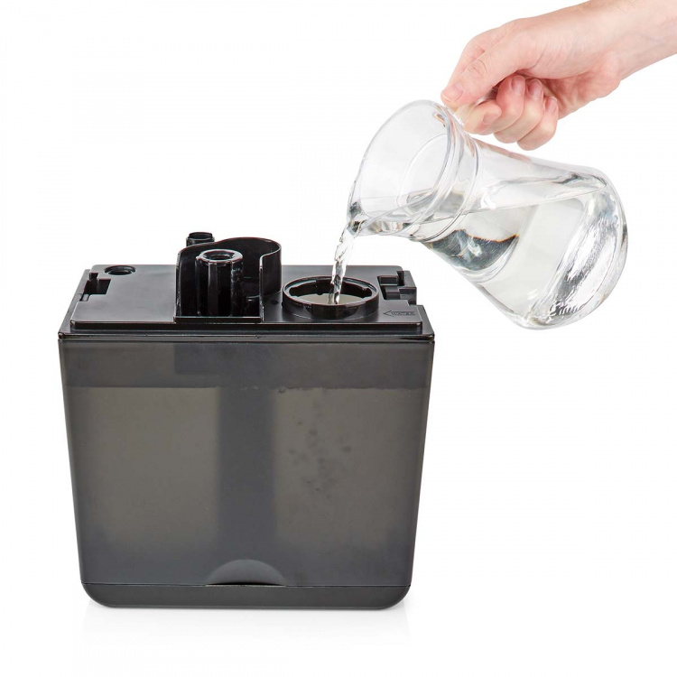 Nedis Luftfuktare för SmartLife | 110 W | Med sval och varm dimma | 5.5 l | Hygrometer | Timer | Fjärrkontroll | Nattläge | Svart Nedis Luftfuktare för SmartLife | 110 W | Med sval och varm dimma | 5.5 l | Hygrometer | Timer | Fjärrkontroll | Nattläge | Svart