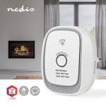 Nedis SmartLife Gasdetektor | Zigbee 3.0 | Strömadapter | Givarlivscykel: 5 år | EN 50194-1:2009 | Android™ / IOS | Med testknapp | 75 dB | Vit