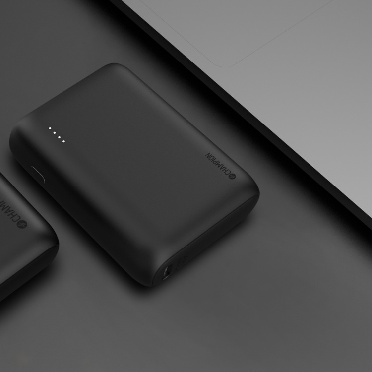 Champion PowerBank 10.000 mAh 22.5W PD Svart