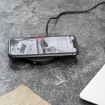 Champion Trådlös Laddare 10W QI Metall/Tyg