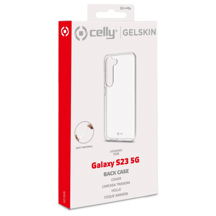 Celly Gelskin TPU Cover Galaxy S23 5G Transparent