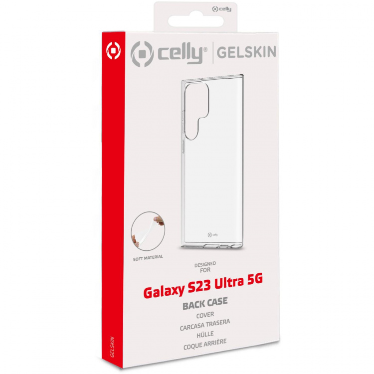 Celly Gelskin TPU Cover Galaxy S23 Ultra 5G Transp