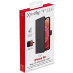 Celly MagSafe Wallet Case iPhone 14 Svart