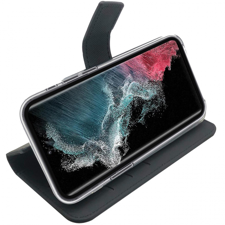 Celly Wallet Case Galaxy S23 5G Svart