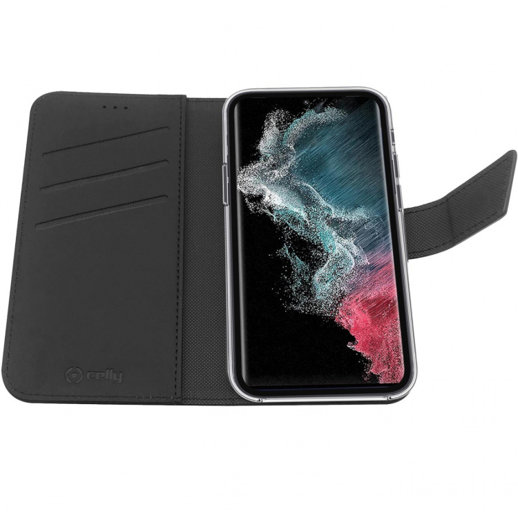 Celly Wallet Case Galaxy S23+ 5G Svart Celly Wallet Case Galaxy S23+ 5G Svart