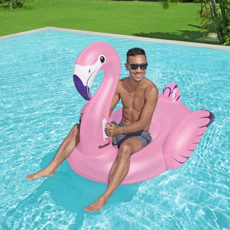 Bestway Badmadrass 1.53m x 1.43m Luxury Flamingo Bestway Badmadrass 1.53m x 1.43m Luxury Flamingo