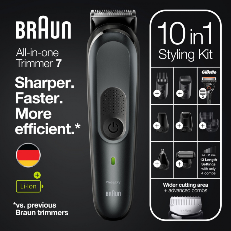 Braun Multigroomer MGK7321 10-i-1 kit