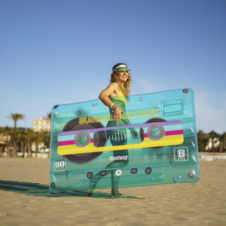 Bestway Luftmadrass 1.74m x 1.17, Retro Beats