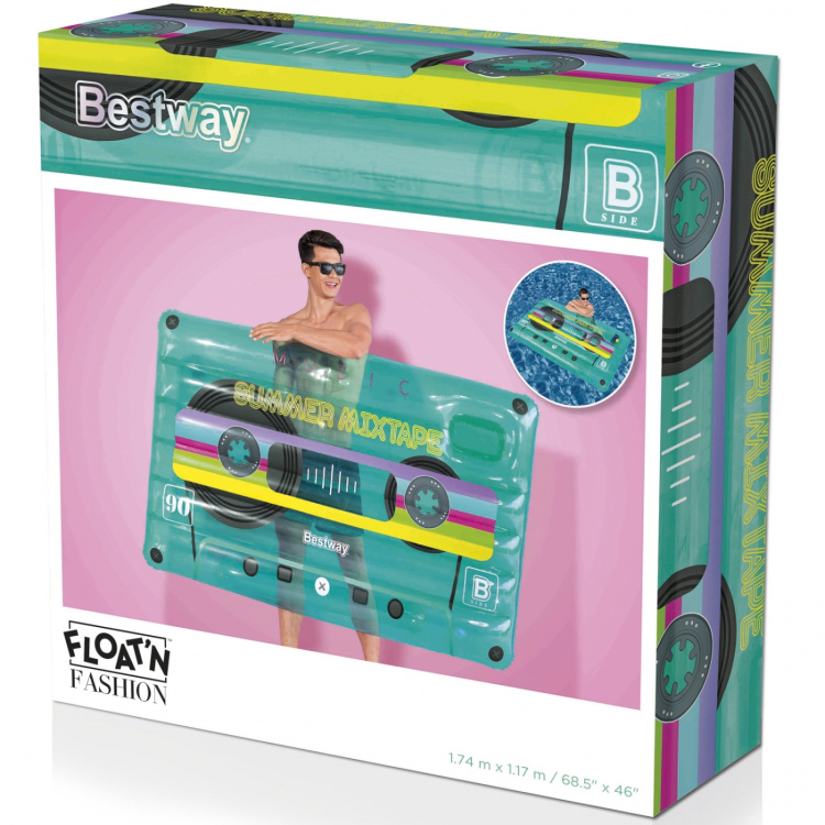 Bestway Luftmadrass 1.74m x 1.17, Retro Beats