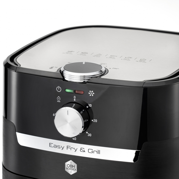 OBH Nordica Easy Fry & Grill Classic 2in1 Black 1550Watt OBH Nordica Easy Fry & Grill Classic 2in1 Black 1550Watt