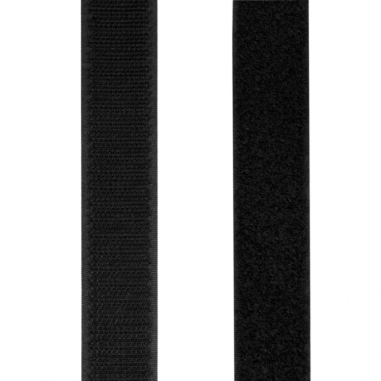 LogiLink Kardborreband dubbelsidig 25mm 5 meter Svart