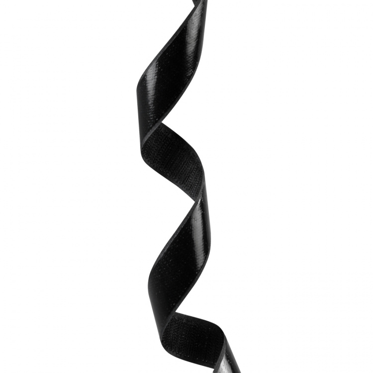 LogiLink Kardborreband dubbelsidig 25mm 5 meter Svart