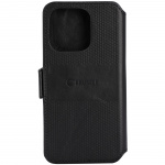 Krusell Leather Phone Wallet iPhone 14 Pro Svart