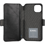 Krusell Leather Phone Wallet iPhone 14 Plus Svart Krusell Leather Phone Wallet iPhone 14 Plus Svart