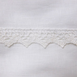 NG Baby Påslakanset Spjälsäng vit spets