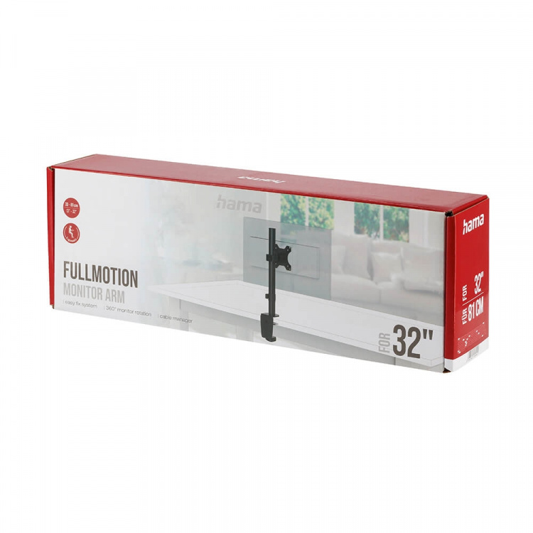 Hama Monitorfäste För En Monitor Svart