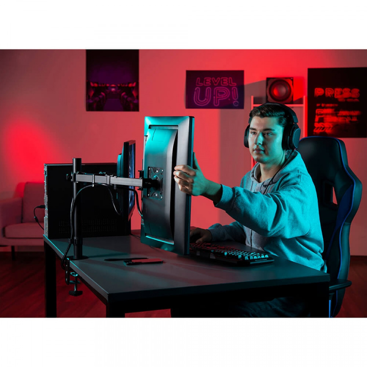 Hama Monitorfäste För Två Bildskärmar 13 Hama Monitorfäste För Två Bildskärmar 13