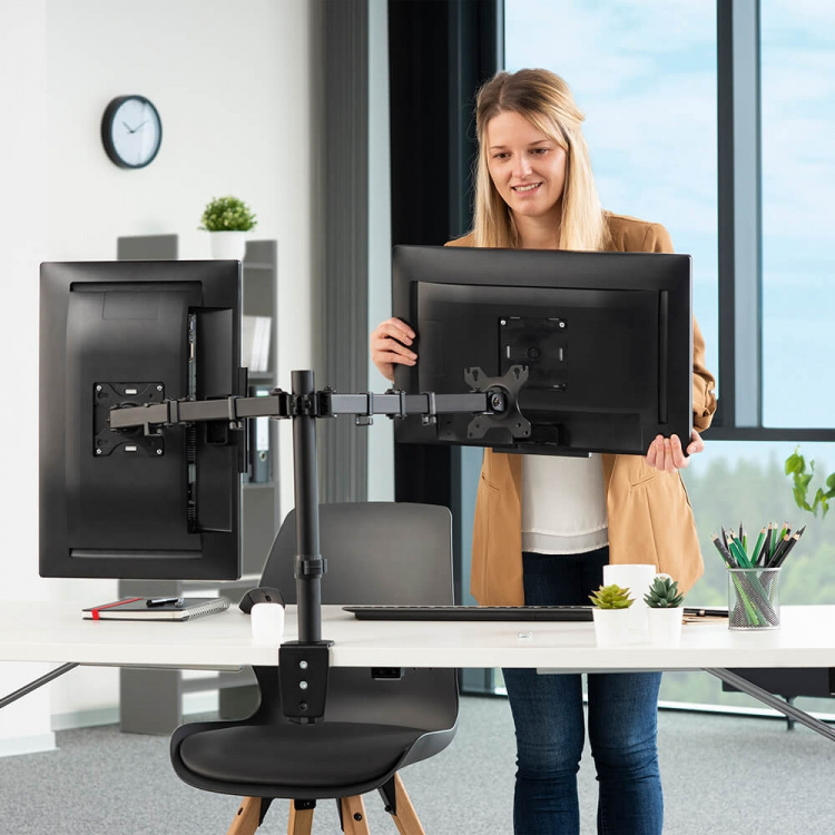 Hama Monitorfäste För Två Bildskärmar 13 Hama Monitorfäste För Två Bildskärmar 13