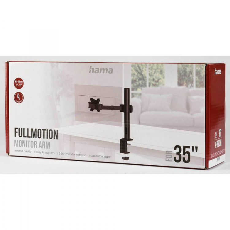 Hama Monitorfäste För En Monitor XL Svart