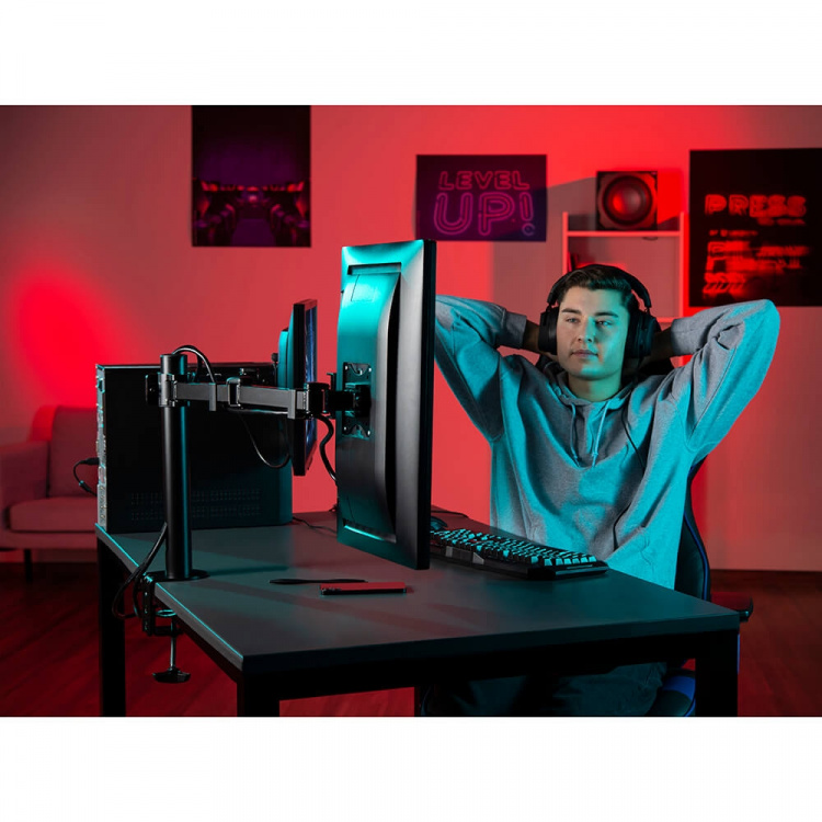 Hama Monitorfäste För Två Bildskärmar 13