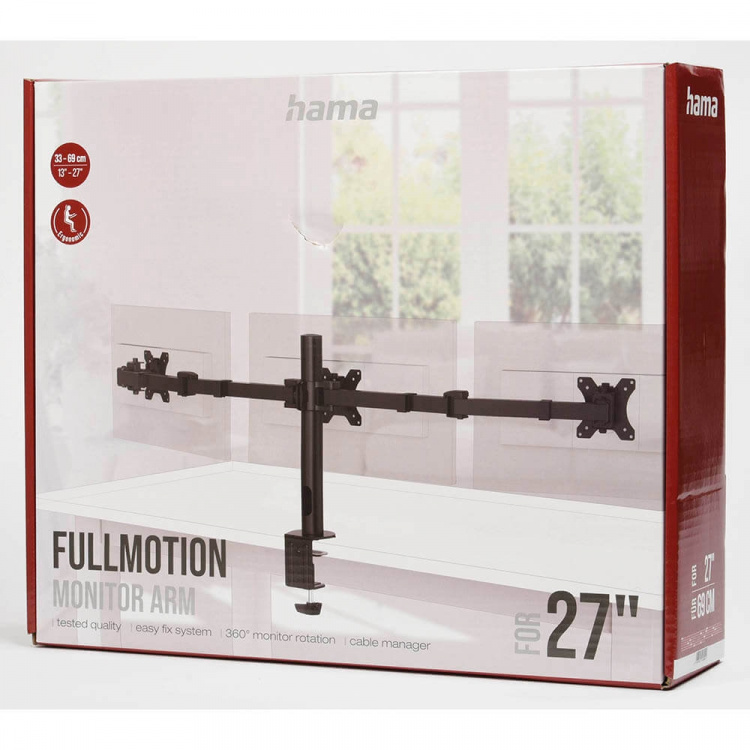 Hama Monitorfäste För Tre Bildskärmar 13