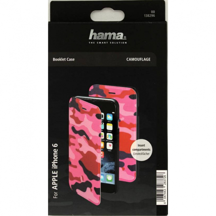 Hama Mobilfodral Camo Rosa - iPhone 6/6S