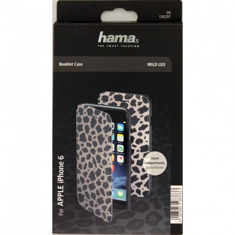 Hama Mobilfodral Leopard Grå - iPhone 6/6S