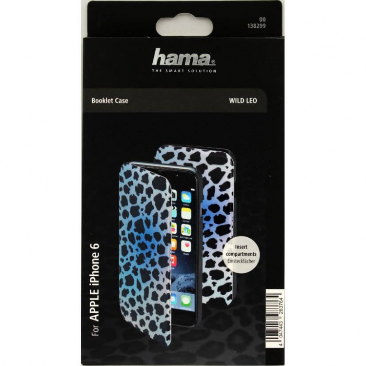 Hama Mobilfodral Leopard Blå - iPhone 6/6S