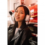 Happy Plugs Play Hörlur Over-Ear 85dB Trådlös Rosa/Guld