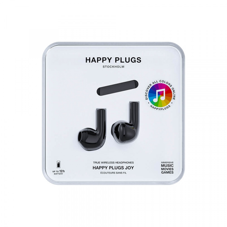 Happy Plugs Hörlur Joy In-Ear TWS Svart Happy Plugs Hörlur Joy In-Ear TWS Svart