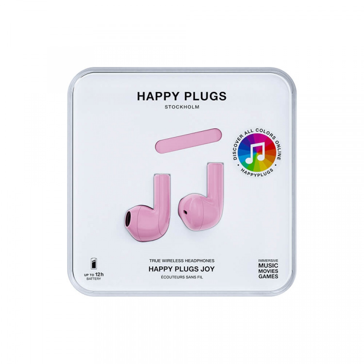 Happy Plugs Hörlur Joy In-Ear TWS Rosa