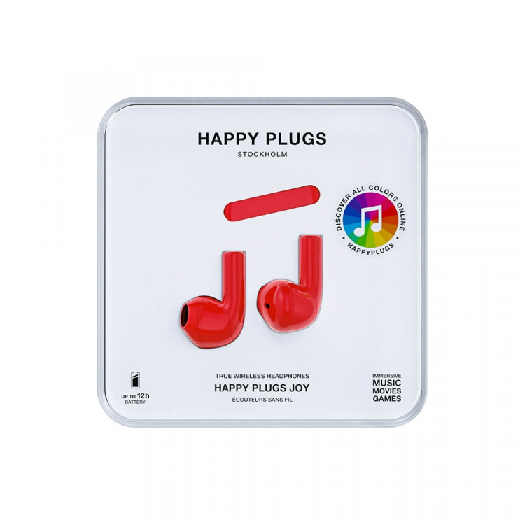Happy Plugs Hörlur Joy In-Ear TWS Röd