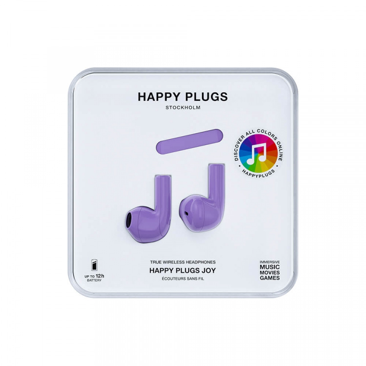 Happy Plugs Hörlur Joy In-Ear TWS Lila