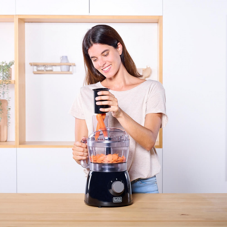 BLACK+DECKER Matberedare 600W Svart