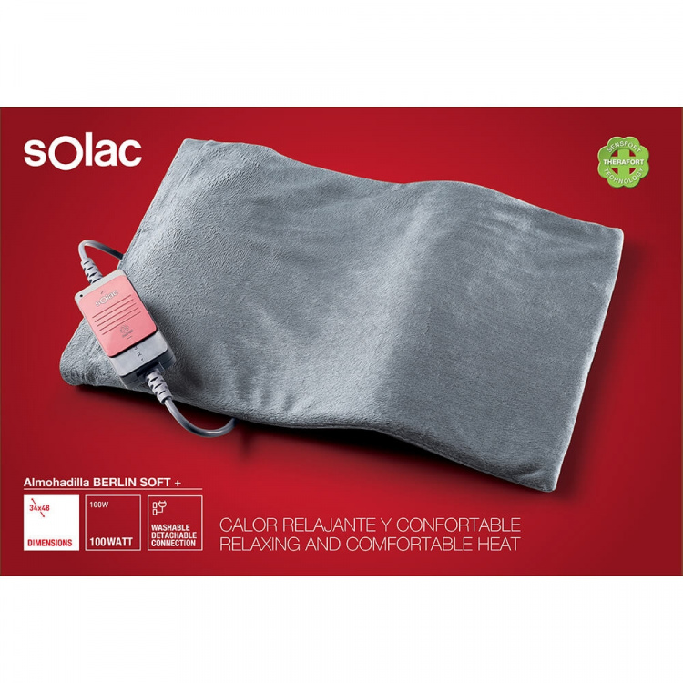 SOLAC Värmedyna Berlin Soft+ 100W