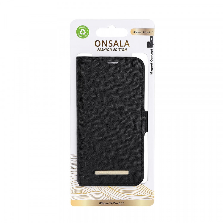 Onsala Mobilfodral 2 Kortfack Midnight Black - iPhone 14 Pro Onsala Mobilfodral 2 Kortfack Midnight Black - iPhone 14 Pro