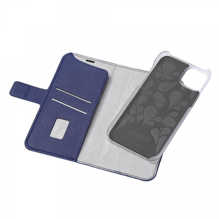 Onsala Mobilfodral Eco 2 Kortfack Navy Blue - iPhone 14 Plus Onsala Mobilfodral Eco 2 Kortfack Navy Blue - iPhone 14 Plus