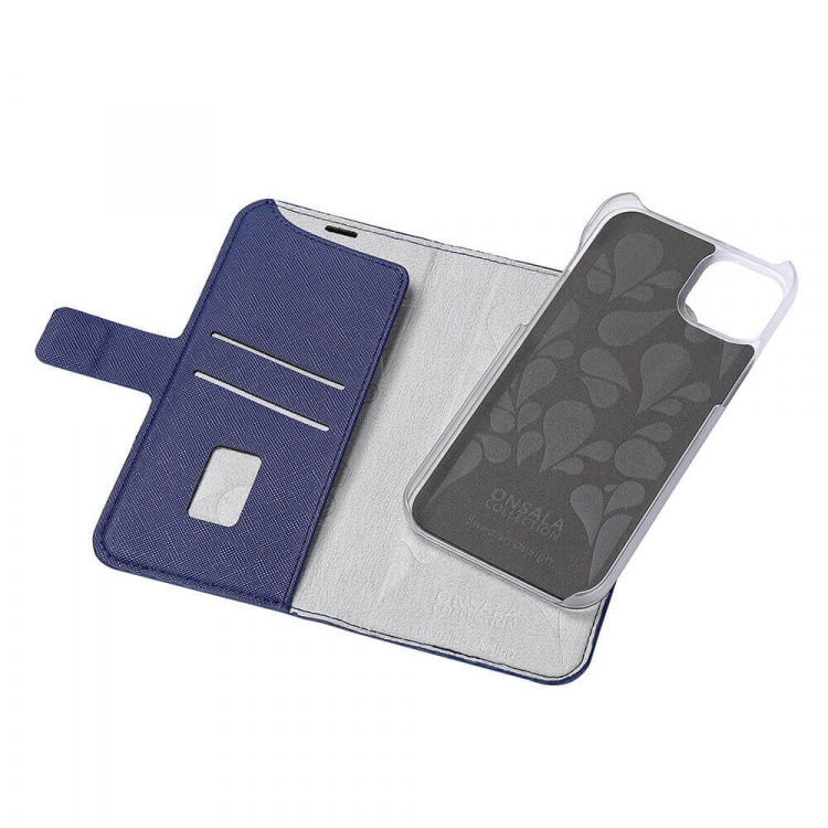 Onsala Mobilfodral Eco 2 Kortfack Navy Blue - iPhone 14 Plus Onsala Mobilfodral Eco 2 Kortfack Navy Blue - iPhone 14 Plus