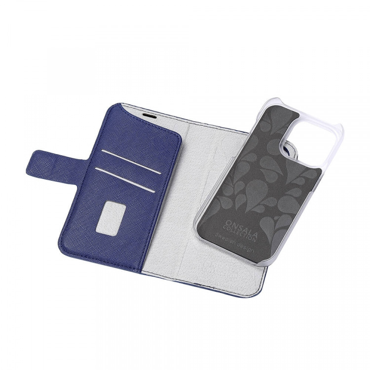 Onsala Mobilfodral 2 Kortfack Navy Blue - iPhone 14 Pro