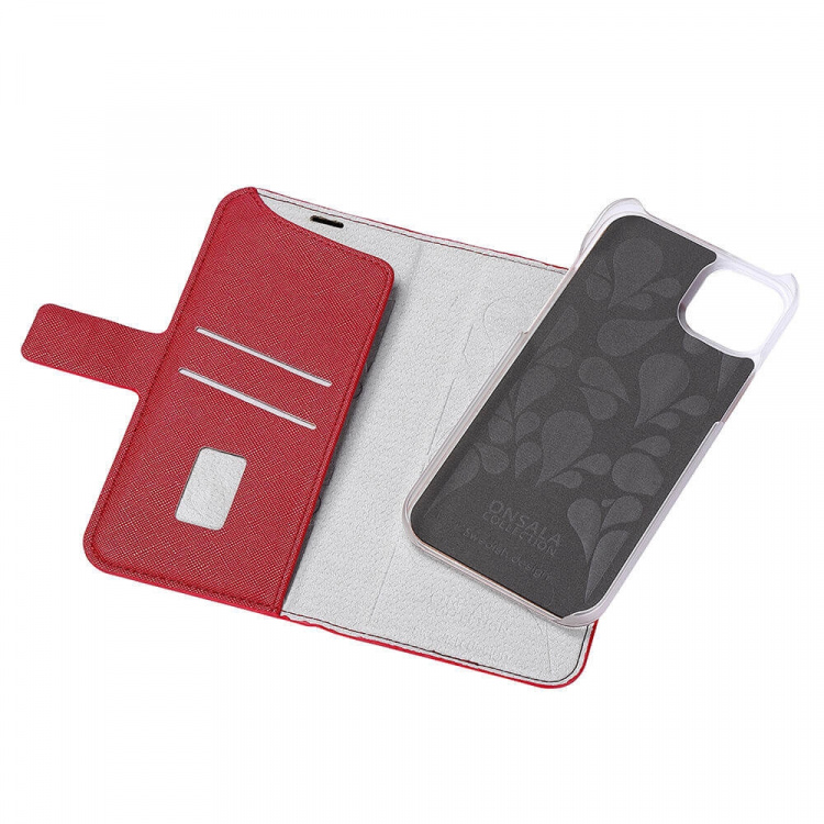 Onsala Mobilfodral Eco 2 Kortfack Red - iPhone 14 Plus