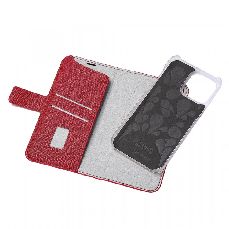 Onsala Mobilfodral Eco 2 Kortfack Red - iPhone 14 Pro Max