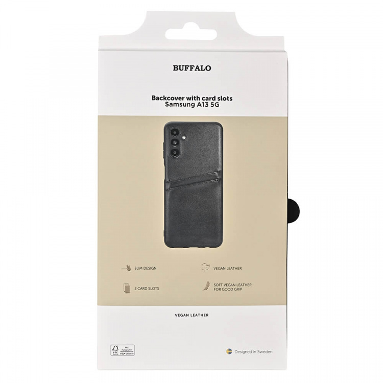 Buffalo Mobilskal PU Svart - Samsung Galaxy A13 5G / A04s Buffalo Mobilskal PU Svart - Samsung Galaxy A13 5G / A04s