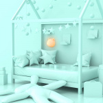 Mobility On Board Vägg Nattlampa Wild Light Panda Multicolor